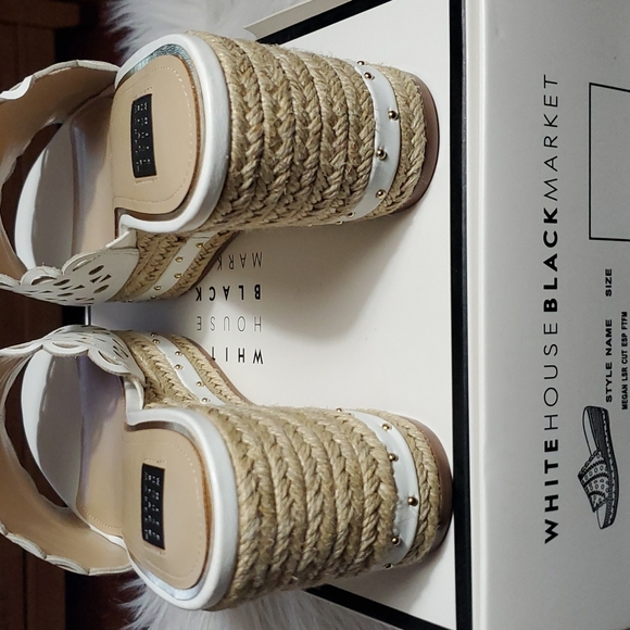 WHBM Megan espadrille slide sandals - Picture 6 of 9